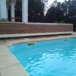volet roulant piscine banc mobile